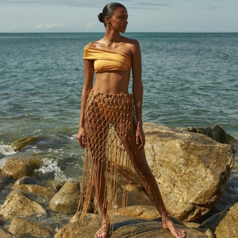 New!Baobab Collection Goa Bikini Bottom in‎ Gold